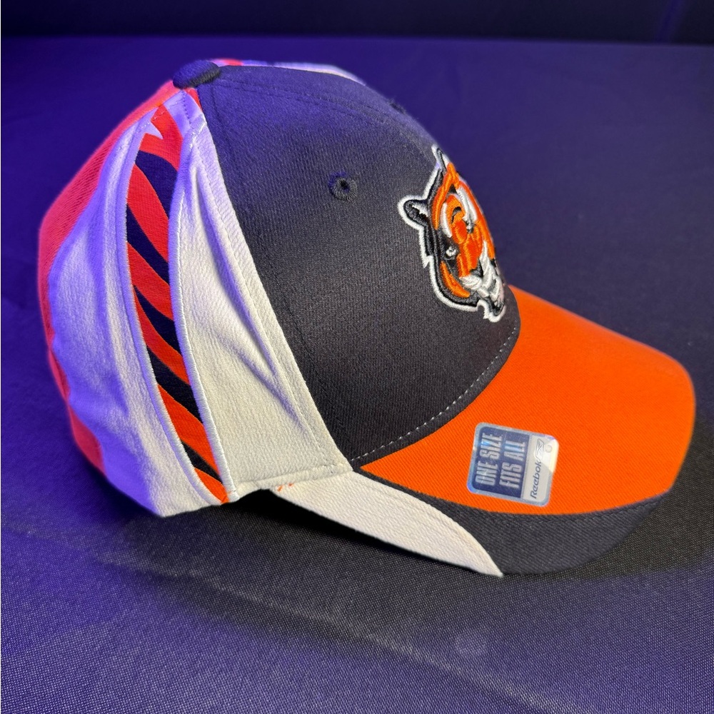 NFL/Reebok Cincinnati Bengals Orange and Black Cap NWT Stitched on Logo - Picture 3 of 8